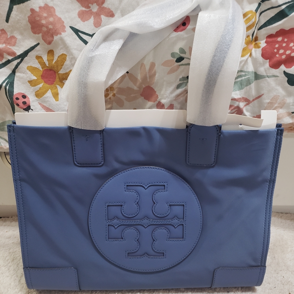 Tory Burch NWT Ella Mini Tote Color Oceanside